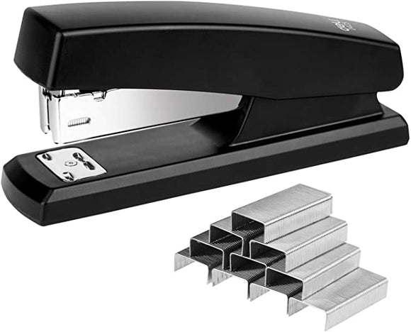Deli Stapler, Desktop Staplers with 640 Staples, Office Stapler, 25 Sheet Capacity, Black