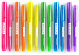 Arteza Highlighters Set of 60, Bulk Pack of Colored Markers, Wide and Narrow Chisel Tips, 6 Assorted Neon Colors, for Adults & Kids