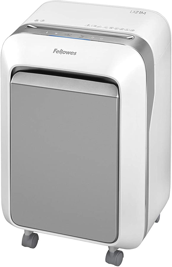 Fellowes LX21M Powershred Micro Cut 16 Sheet Paper Shredder (White)