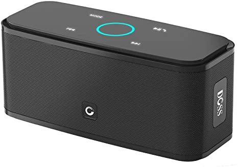 DOSS SoundBox Touch Portable Wireless Bluetooth Speakers with 12W HD Sound and Bass, 20H Playtime, Handsfree, Speakers for Home, Outdoor, Travel-Black