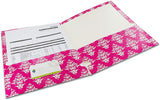 Emraw Damask 2 Pocket Portfolio Two Pockets Folder Legal Document Organizer Designed for Home, Office, School, Classroom, Medical Records and More - Actual Colors May Vary (Pack of 3)